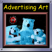 coke art, ad art, bud frogs, m&ms